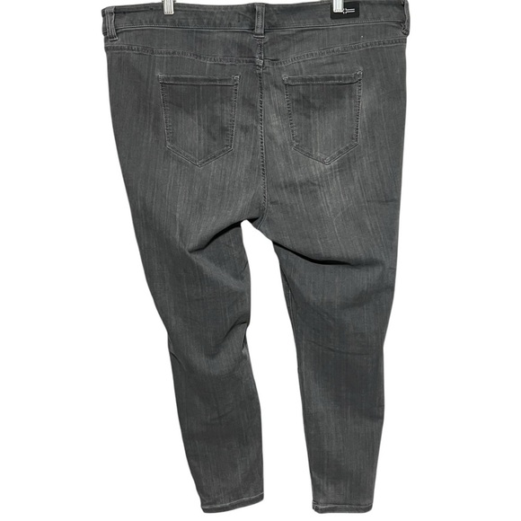 Liverpool The Ankle Skinny Pants Smoke Gray Stretch HighRise Plus-Size Curvy-Fit - Picture 6 of 12